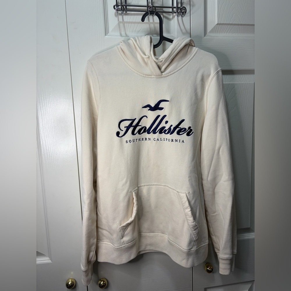 Hollister Cream Pullover Hoodie for Men